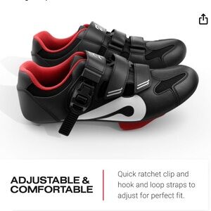 Peloton Black and Red Athletic Shoes